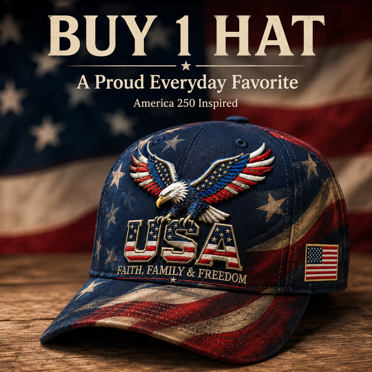 LibertyWear – Faith Family Freedom Hat