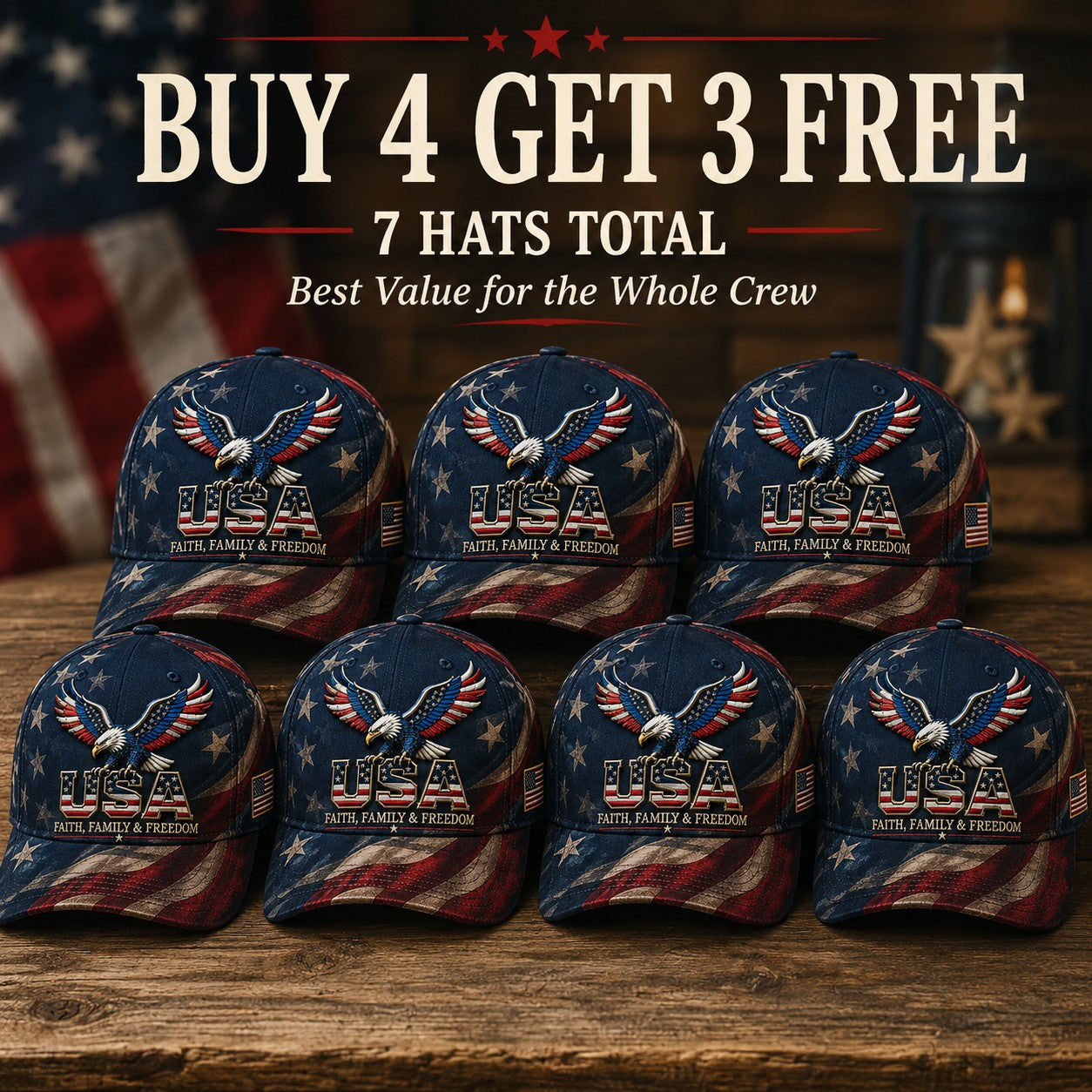 LibertyWear – Faith Family Freedom Hat