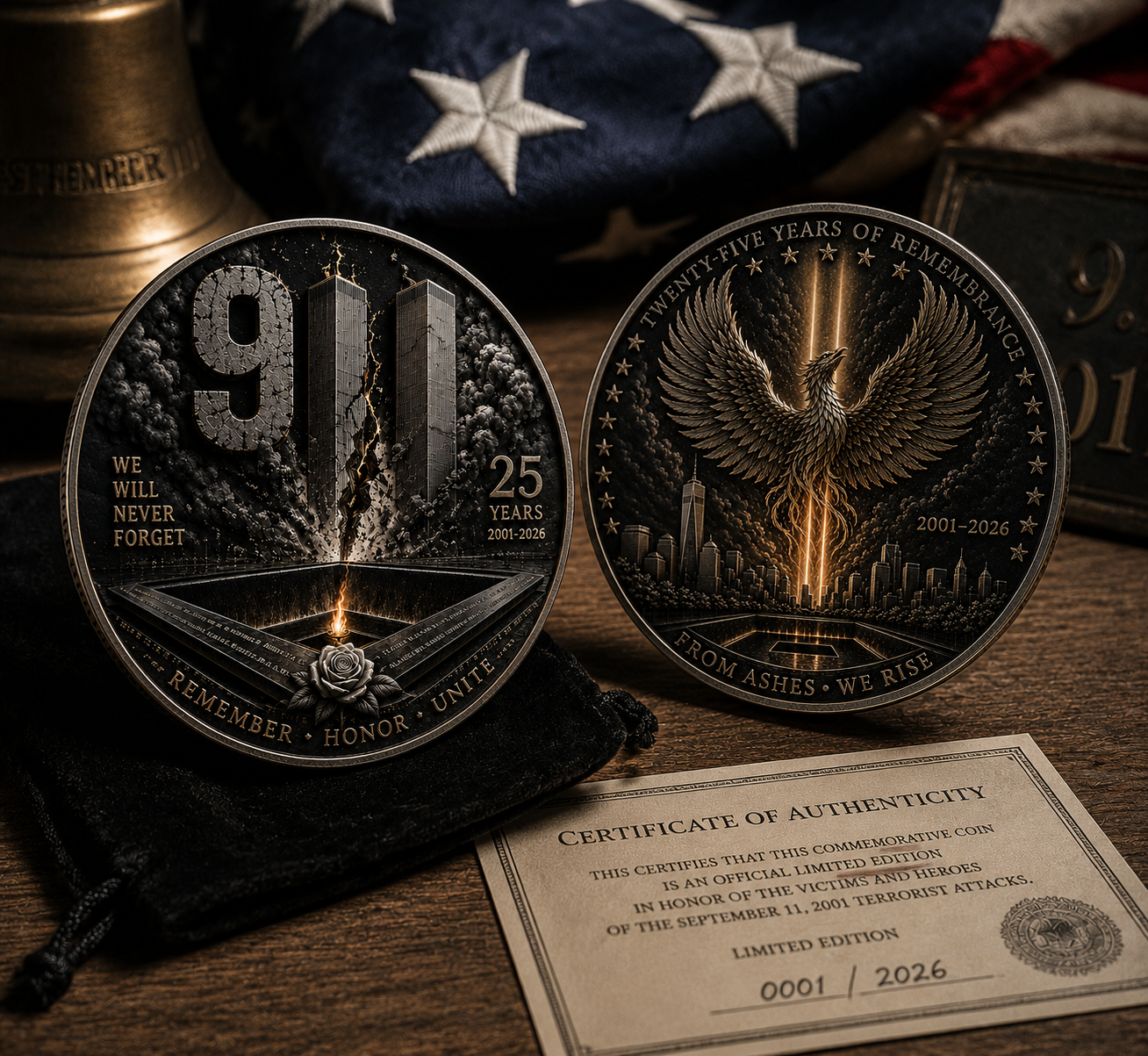RemembranceHonor - 9/11 25th Anniversary Commemorative Coin