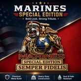 MarineValor – Patriotic Metal Emblem