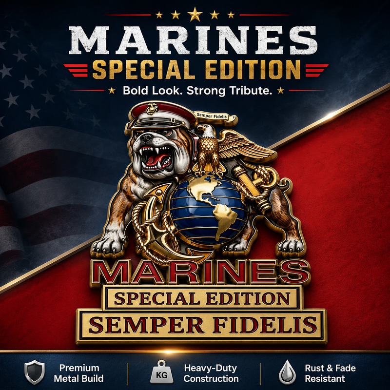 MarineValor – Patriotic Metal Emblem