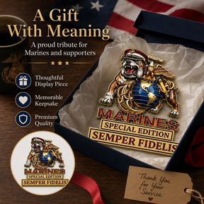 MarineValor – Patriotic Metal Emblem
