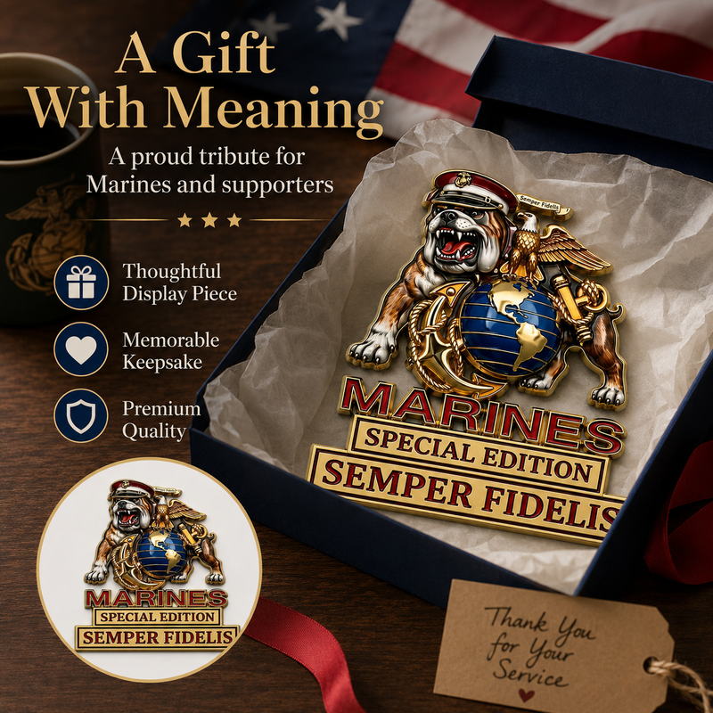 MarineValor – Patriotic Metal Emblem