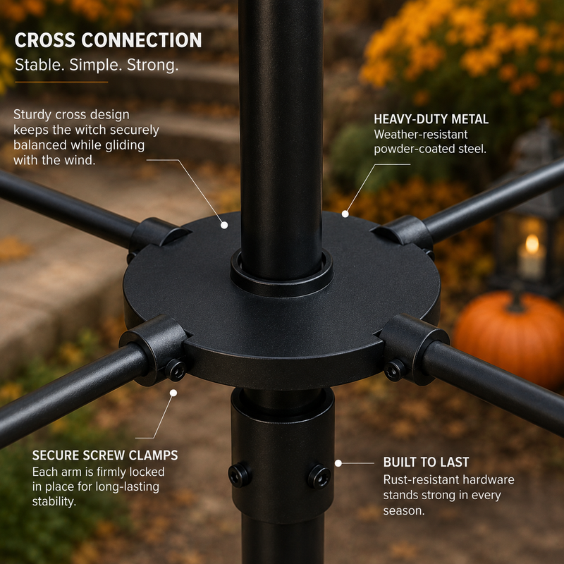 WitchWhirl – Enchanted Halloween Garden Wind Spinner