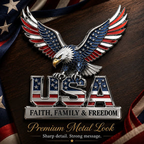 HonorWing – Patriotic USA Metal Emblem
