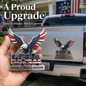 HonorWing – Patriotic USA Metal Emblem