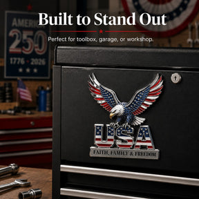 HonorWing – Patriotic USA Metal Emblem