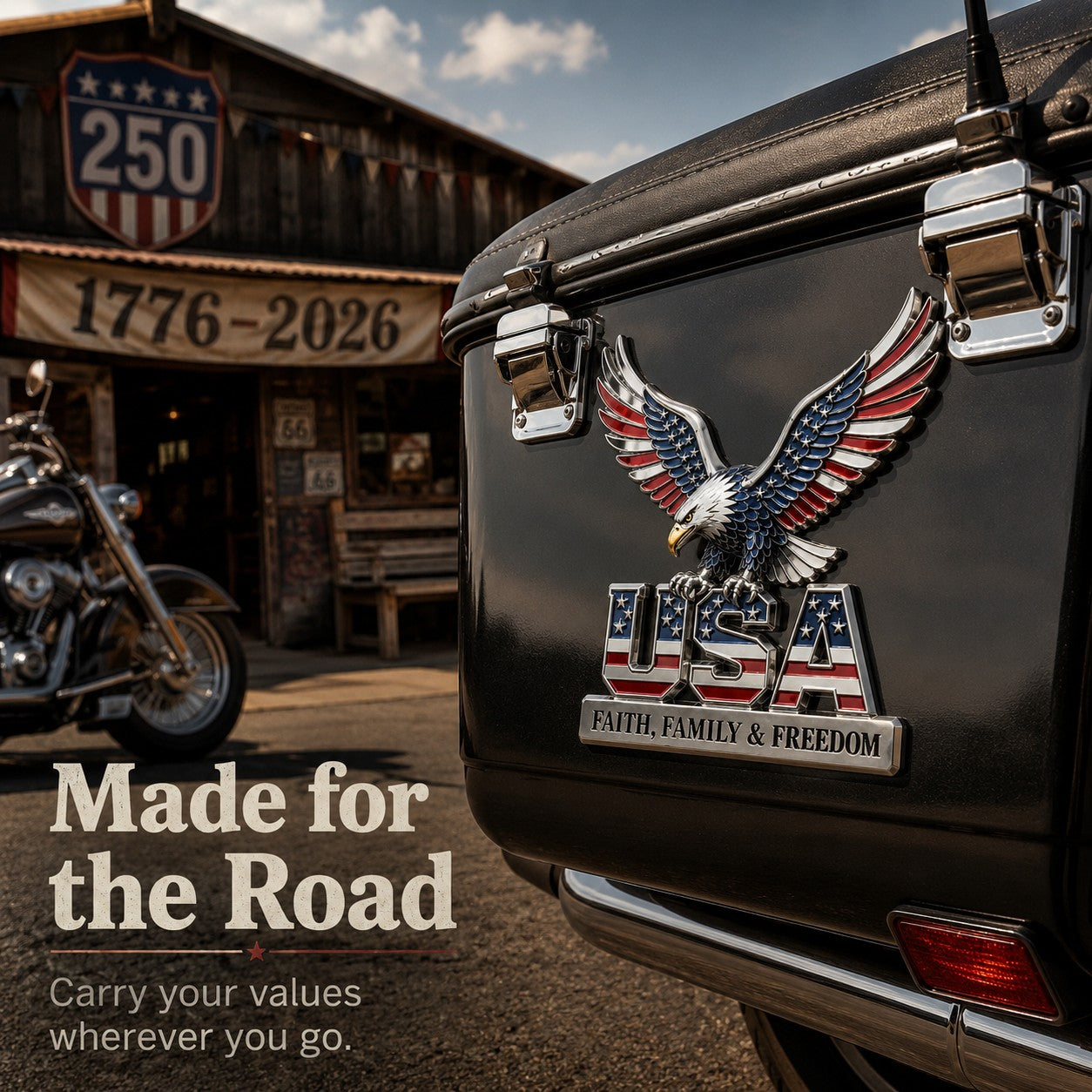 HonorWing – Patriotic USA Metal Emblem