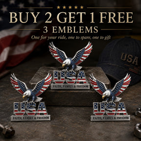 HonorWing – Patriotic USA Metal Emblem