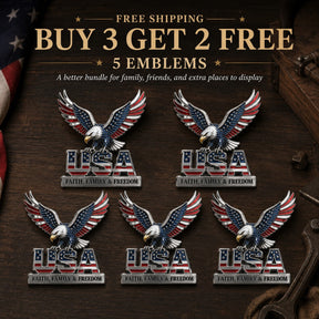 HonorWing – Patriotic USA Metal Emblem
