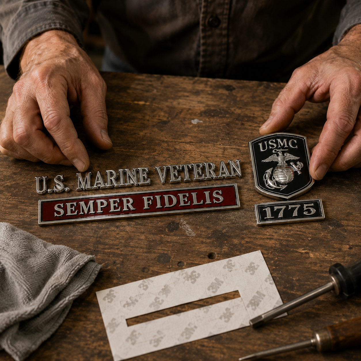 PatriotCore – Semper Fidelis Vehicle Badge