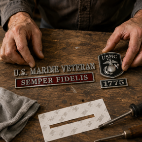PatriotCore – Semper Fidelis Vehicle Badge