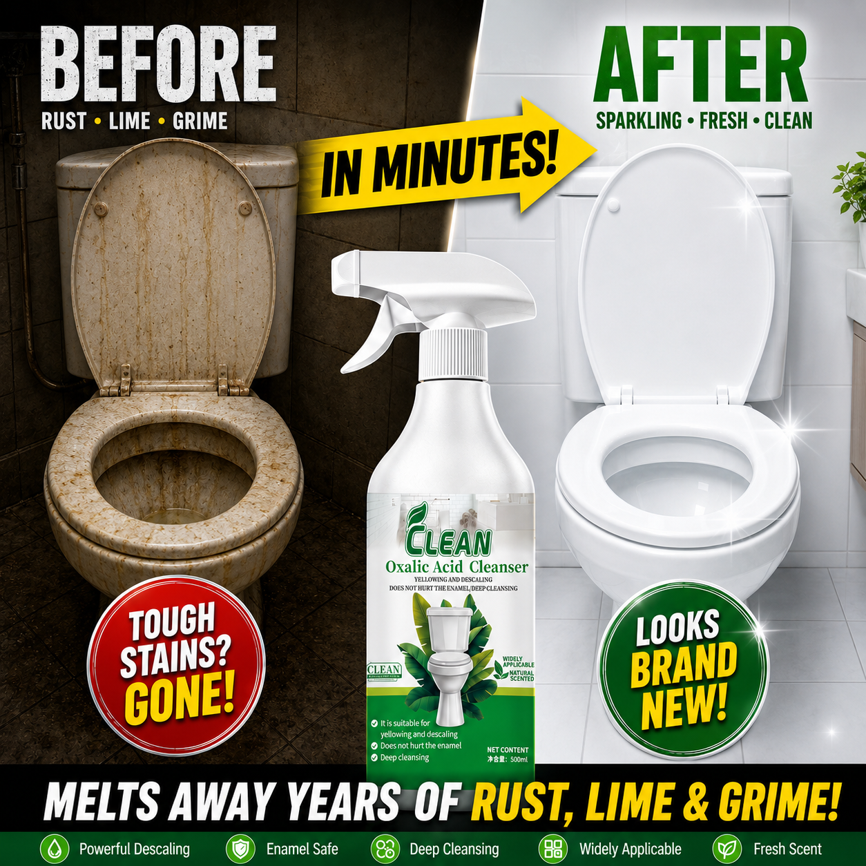 PureShine – Oxalic Acid Bathroom Cleaner