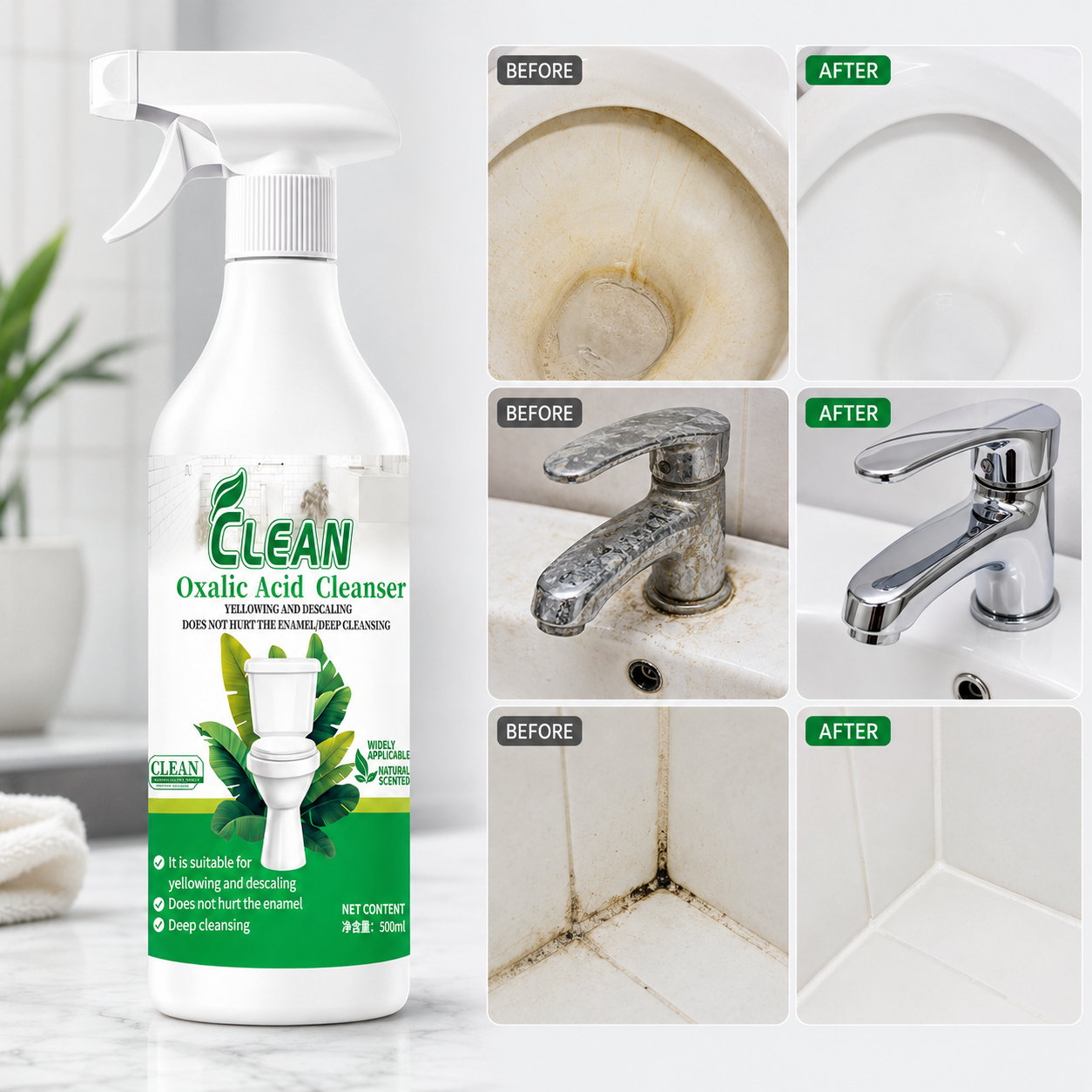 PureShine – Oxalic Acid Bathroom Cleaner