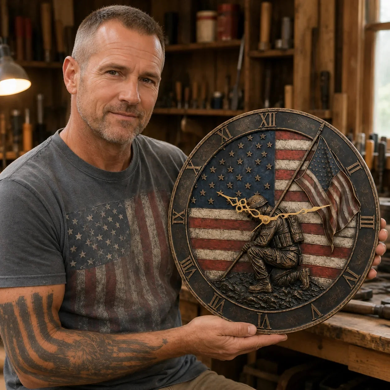 PatriotSpirit – Memorial Wall Clock