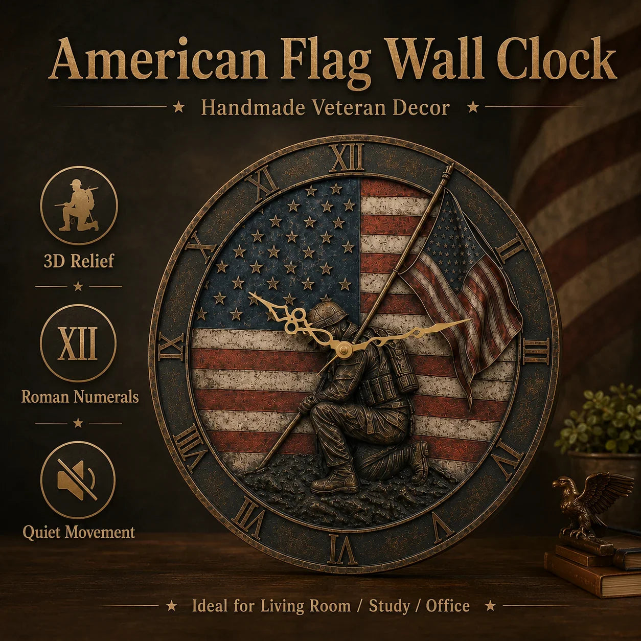 PatriotSpirit – Memorial Wall Clock