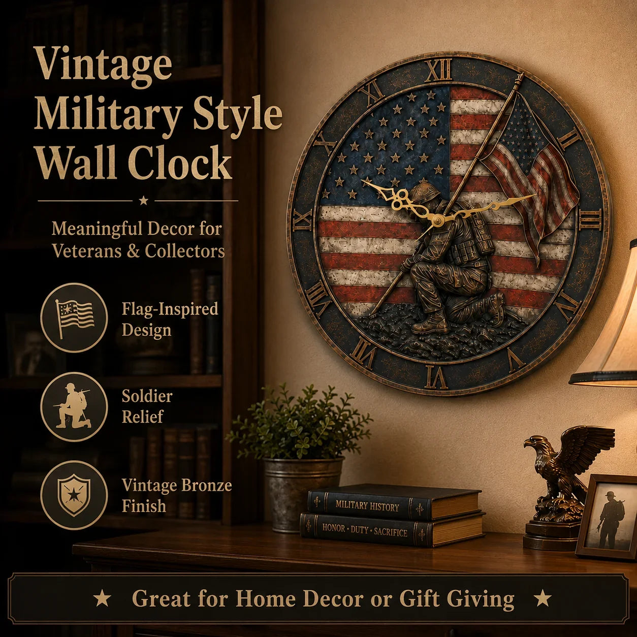 PatriotSpirit – Memorial Wall Clock