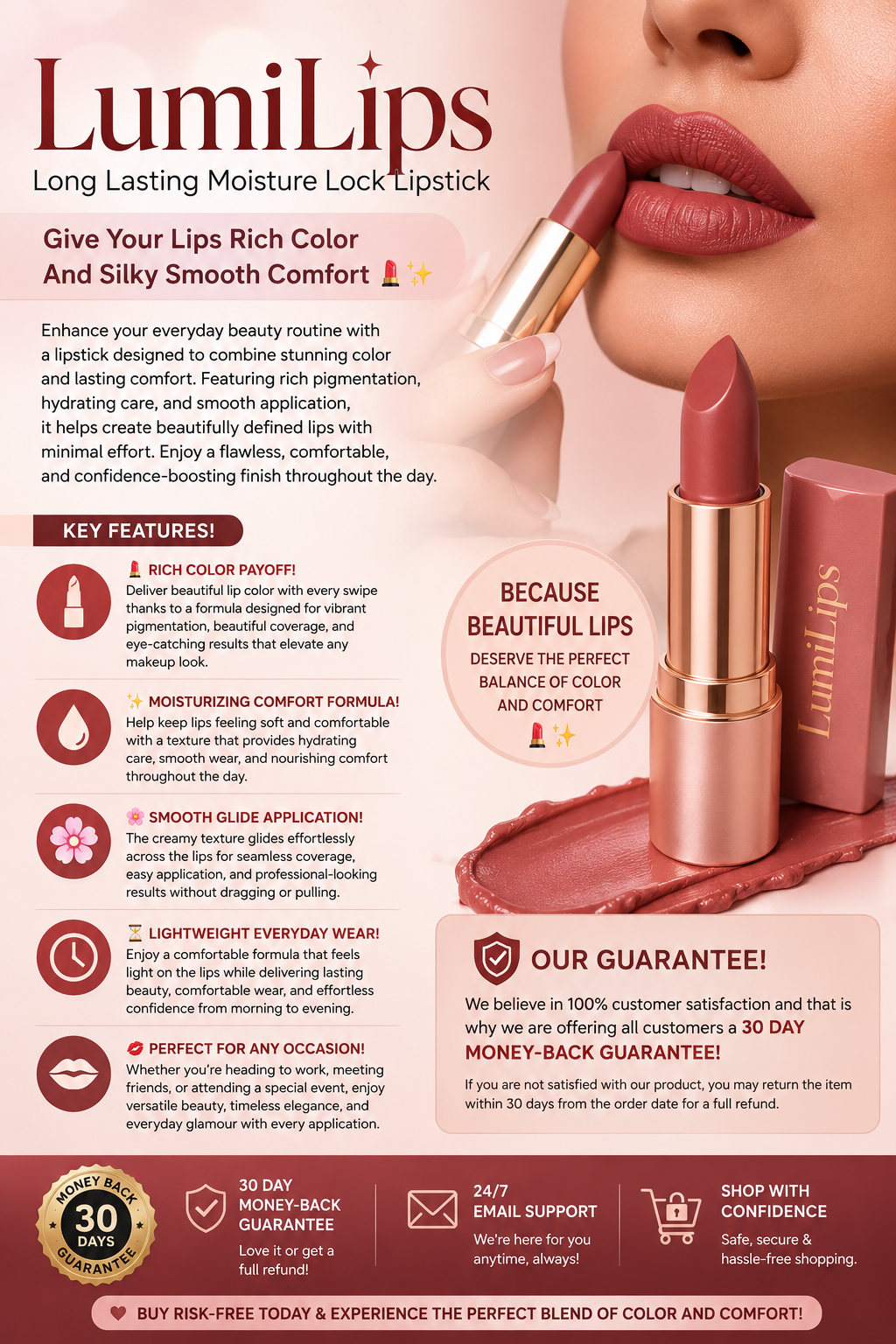 LumiLips – Long Lasting Moisture Lock Lipstick