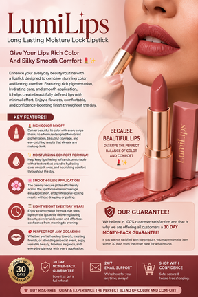 LumiLips – Long Lasting Moisture Lock Lipstick