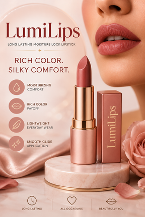 LumiLips – Long Lasting Moisture Lock Lipstick