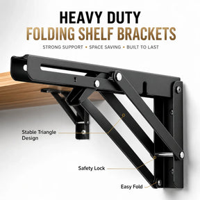 SpaceLift – Heavy Duty Folding Shelf Brackets