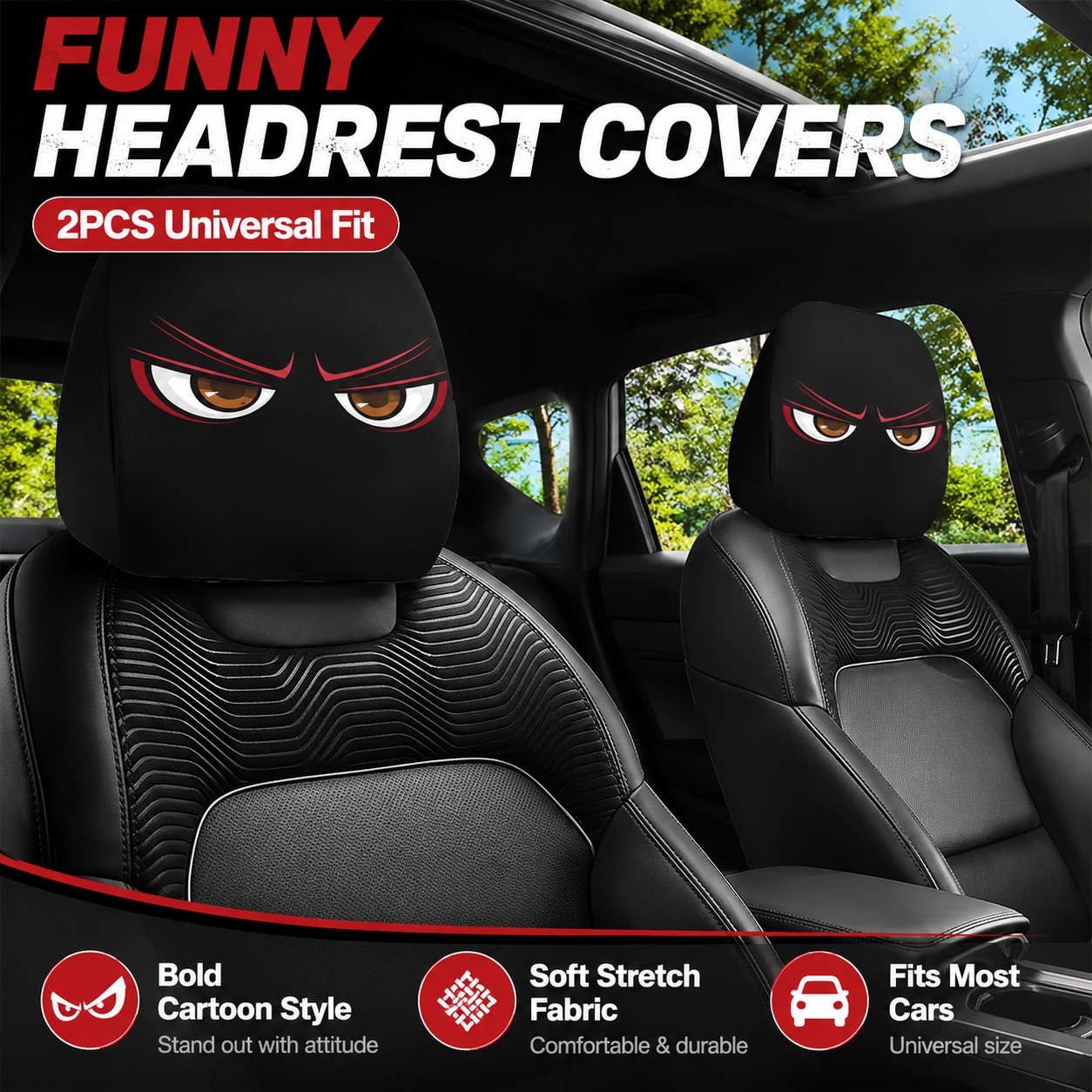 AutoGiggles – Amazing Car Seat Head Covers
