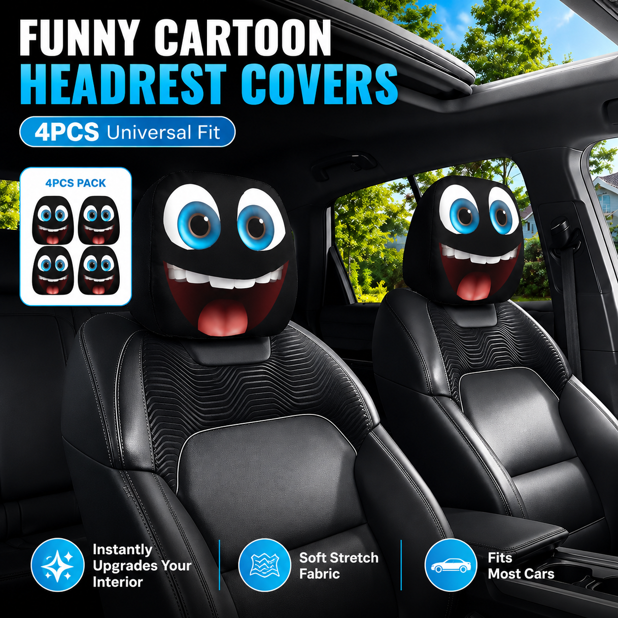 AutoGiggles – Amazing Car Seat Head Covers