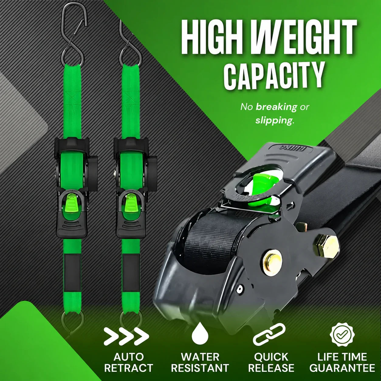 CargoLock - Retractable Ratchet Strap (2026 Upgraded Edition)