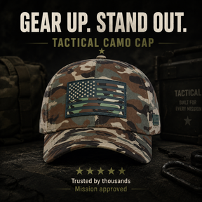 LibertyPeak - Vintage USA Flag Camo Cap
