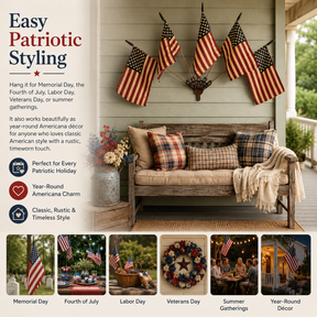 HeritageForge – Rustic Flag Cast Iron Wall Display