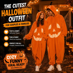 CozyPumpkin – Halloween Plush Onesie
