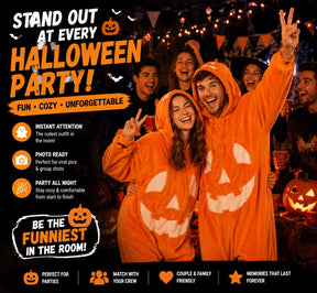 CozyPumpkin – Halloween Plush Onesie