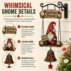 BellGnome – Hanging Garden Gnome Bell Ornament