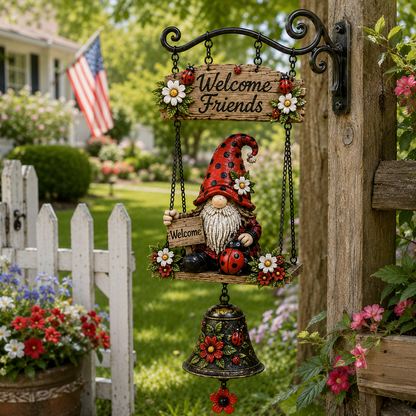 BellGnome – Hanging Garden Gnome Bell Ornament
