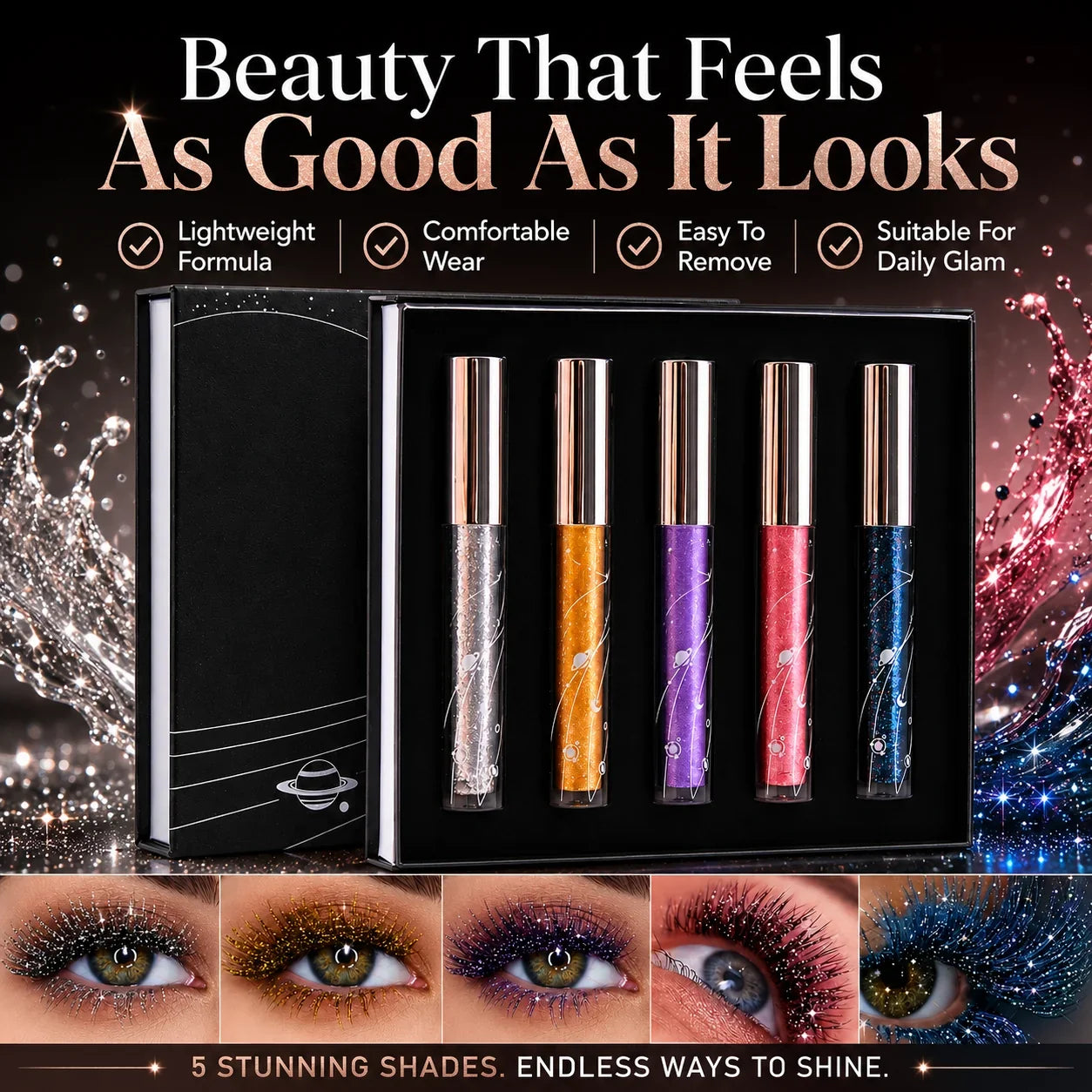 SparkleLash – Shimmer Glitter Mascara Collection