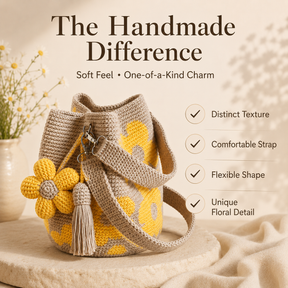 BloomStitch - Handmade Crochet Flower Tote Bag