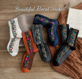 LumeFlora – Soft Cotton Embroidered Flower Socks