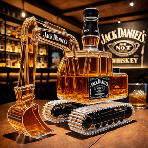 Excavator Whiskey Bottle