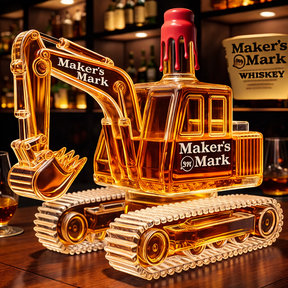 Excavator Whiskey Bottle