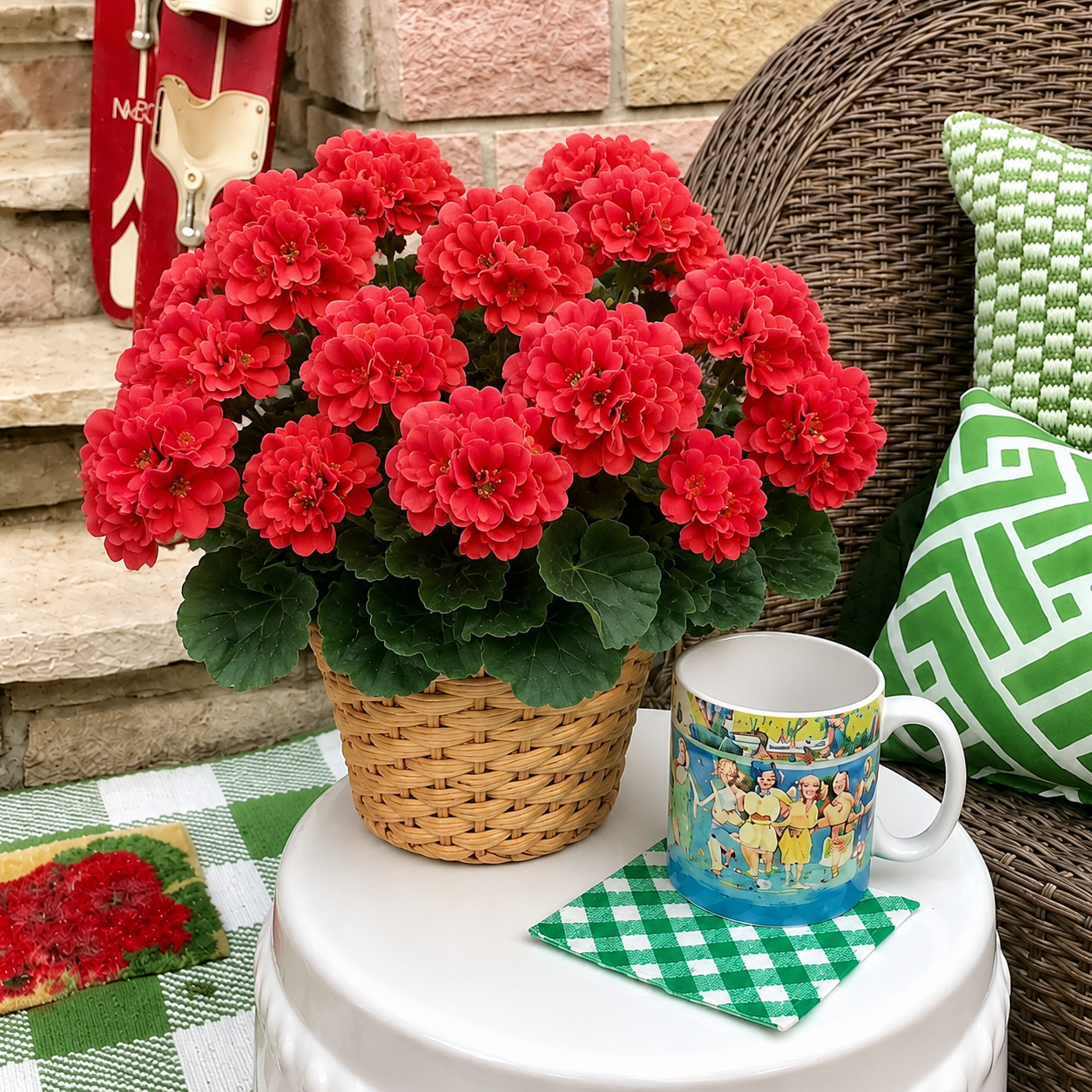 EverBloom – Artificial Geranium Outdoor Flowers