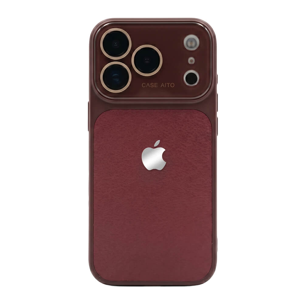 LuxeLens – Crystal Camera Lens Leather Phone Case