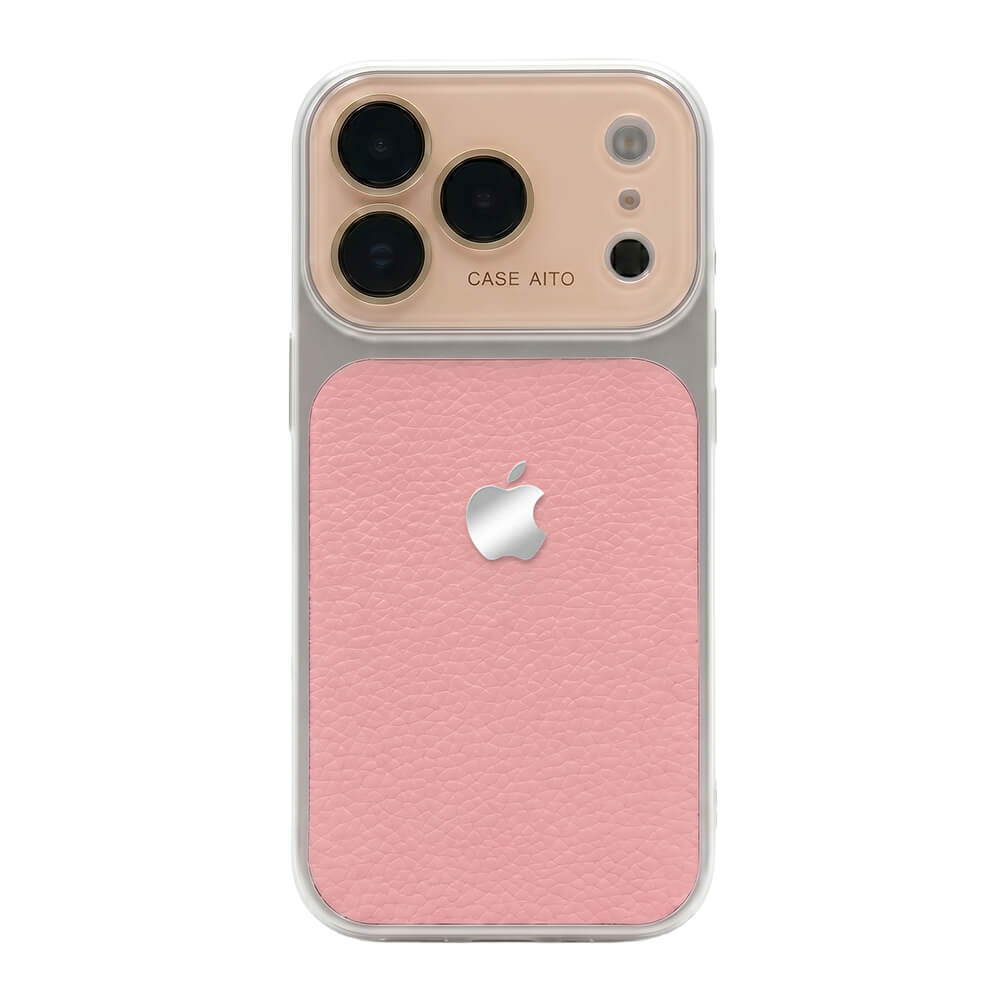 LuxeLens – Crystal Camera Lens Leather Phone Case