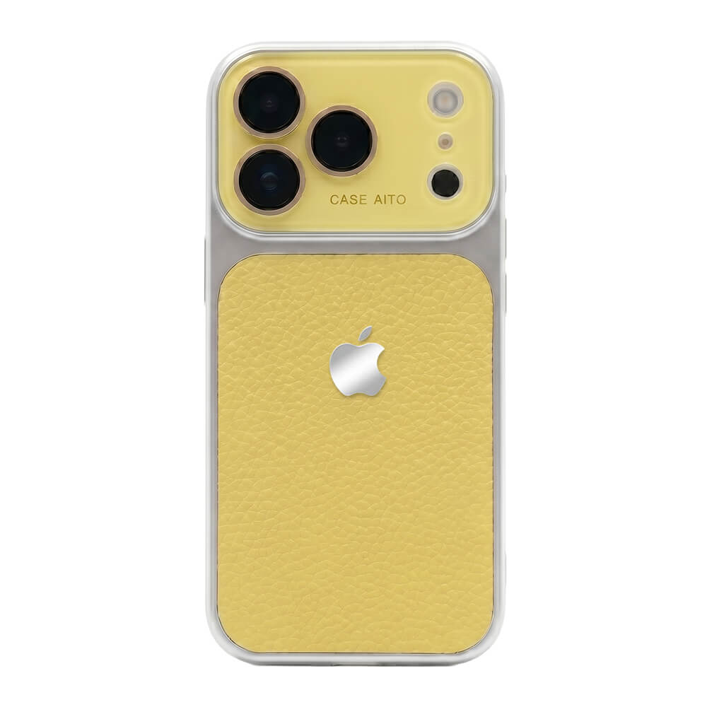 LuxeLens – Crystal Camera Lens Leather Phone Case