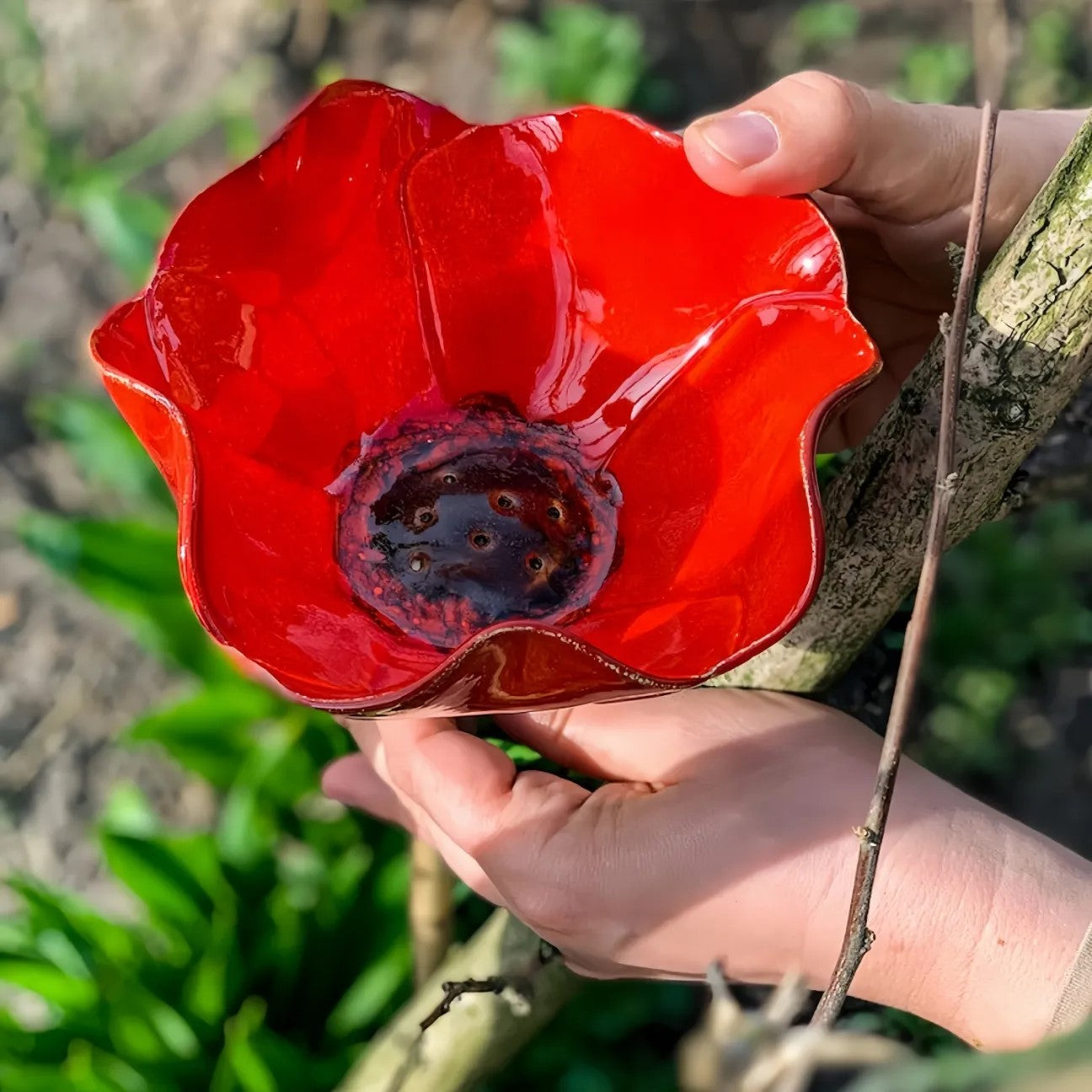 BloomForge – Handcrafted Metal Floral Garden Stake