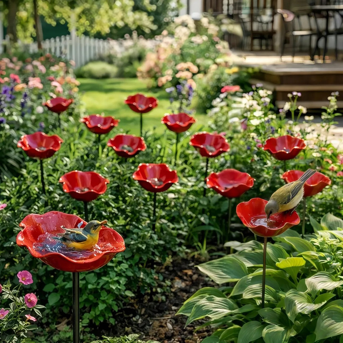 BloomForge – Handcrafted Metal Floral Garden Stake