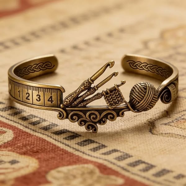 AuraSew – Sewing Machine Bracelet & Ring Set