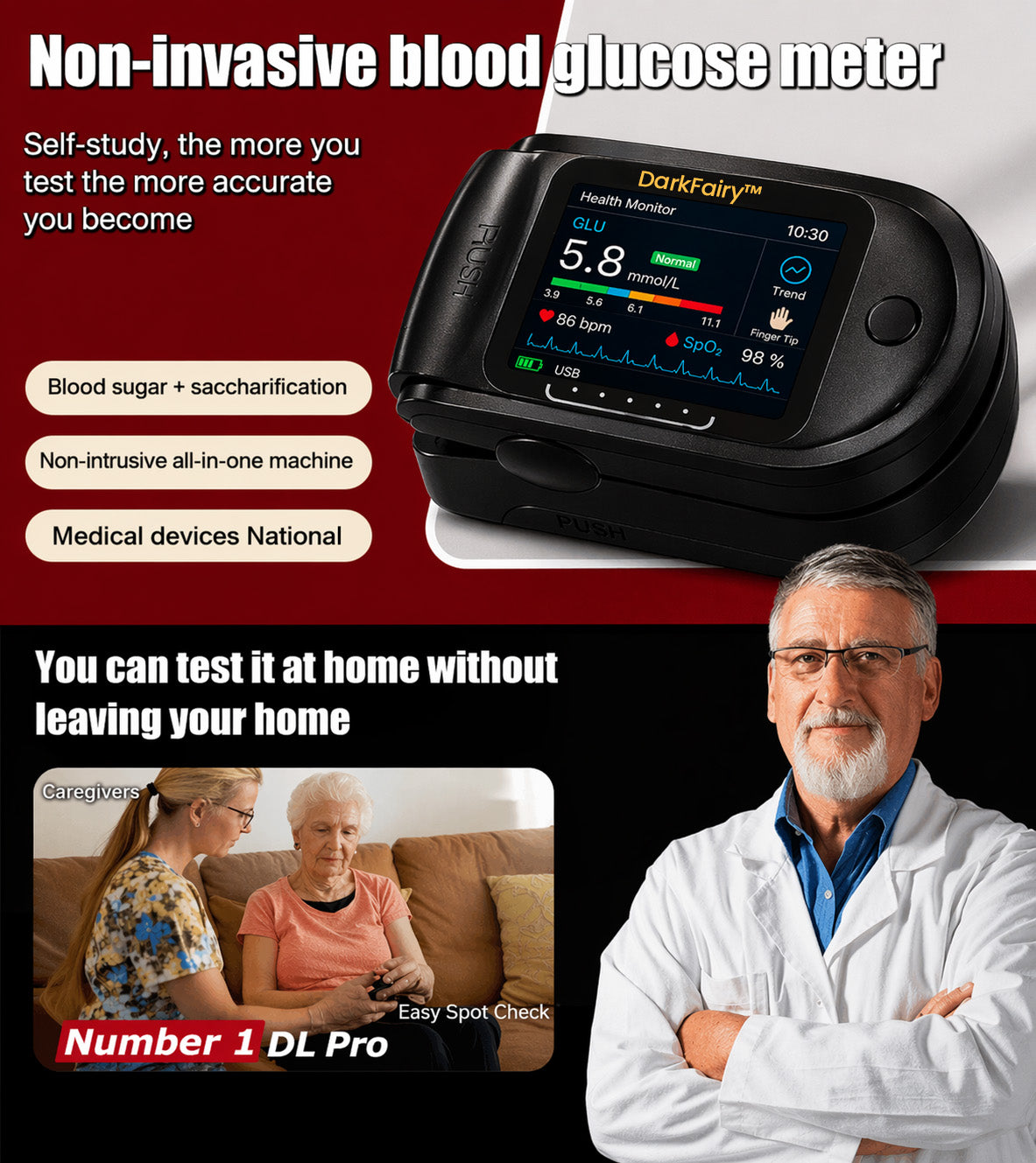 GlucoSense – Non-Invasive Blood Glucose Monitor