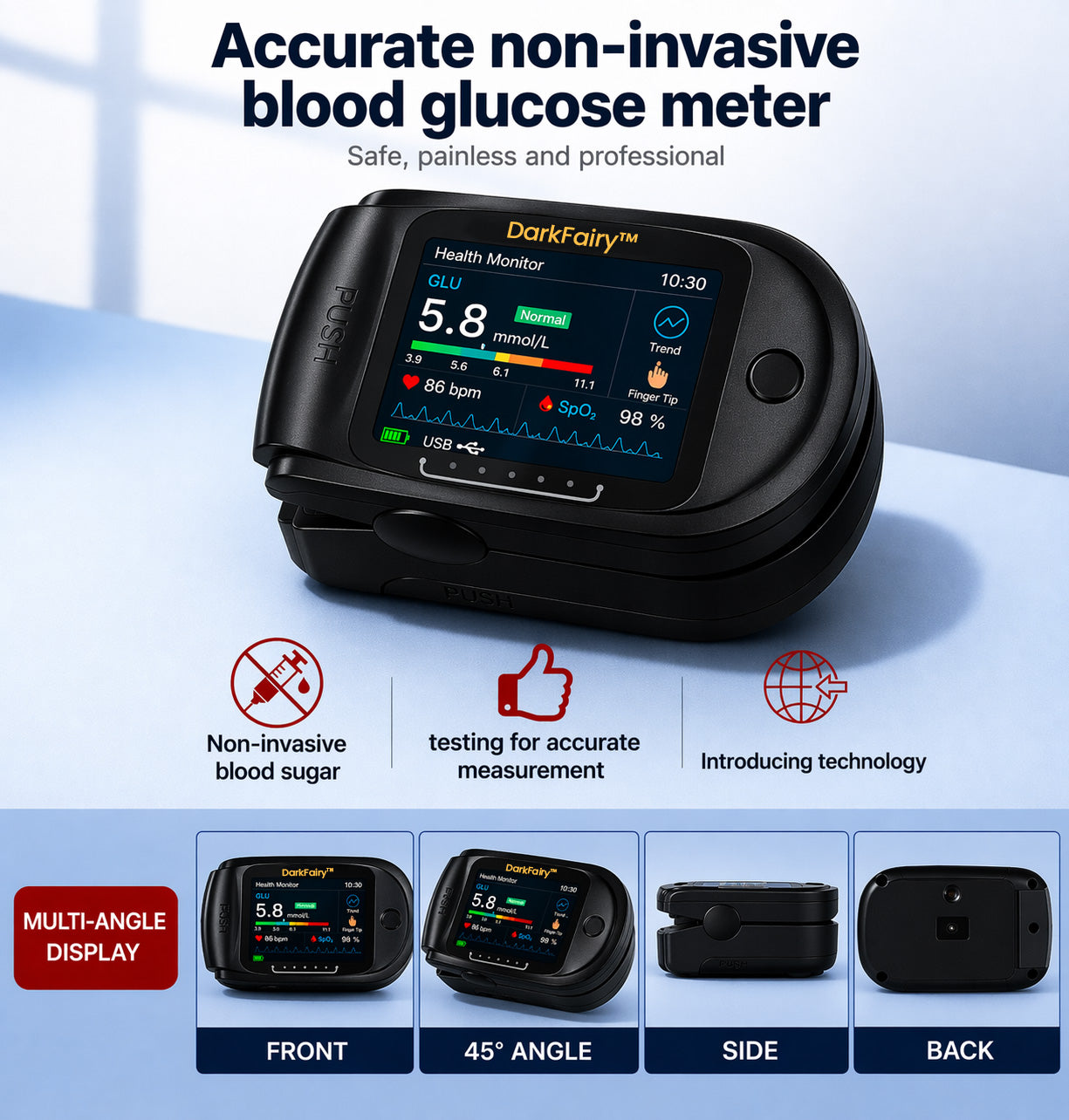GlucoSense – Non-Invasive Blood Glucose Monitor