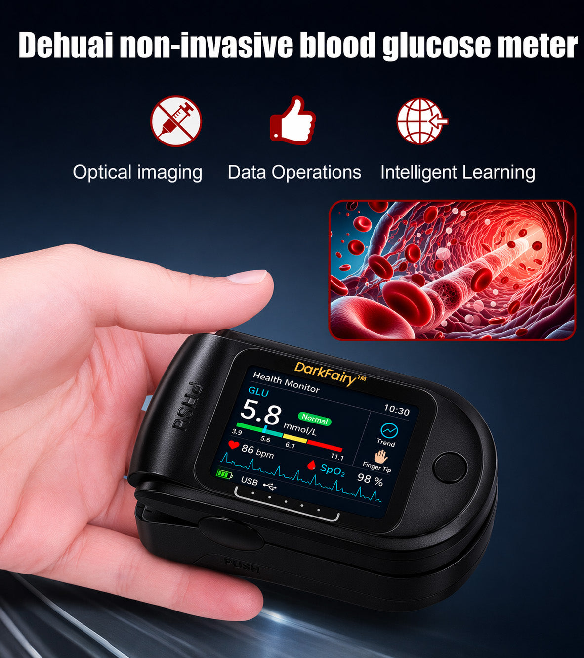 GlucoSense – Non-Invasive Blood Glucose Monitor