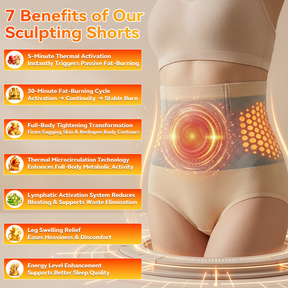 SculptPro - 4-in-1 Micro-Particle Thermogenic Sculpting Shorts